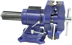 GarveeTech 6" Bench Vise, Multi-Function Vise with 360 Degree Swivel, Blue