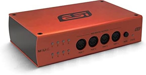 ESI M4U eX: 8-Port USB 3.0 MIDI Interface - Class-Compliant, Plug-and-Play Connectivity for PC/Mac, with Standalone Functionality & Integrated USB Hub, Includes Free Cubasis LE for iOS