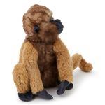 Zappi Co Woolly Monkey Plush Toy (28cm) - Playful, Soft Primate, Eco-Friendly, Great for Kids' Jungle Adventures, 100% Recycled