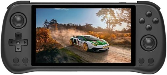 Powkiddy X55 Handheld Game Console, 5.5 Inch IPS Screen Retro Video Game Console with 16G + 64G TF Card and 10000 Games, Built-in 4000mAh Battery, Support for WiFi and Bluetooth