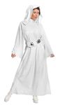 Rubie's 810357L000 Princess Leia Deluxe Ladies Costume STAR WARS-CLASSIC Adult Fancy Dress, Multi, UK 14-16