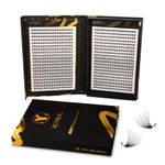 ACTROL Pre Made Fan Eyelash Extensions 20D 0.07mm D Curl 800 PCS 8-15 Mix Double Lashes Tray Narrow Russian Lashes Fan Handmade Hardcover For Lash Artists and Individuals