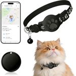 Pet Tracker,GPS Collar for Cats (Android Only) Smart tag,Waterproof Compatible with Google Find My,No Monthly Fee,Advanced Tracking Solution Smart Collar for Pet Safety Ideal Small Large Cats