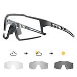 KAPVOE Photochromic Cycling Glasses with TR90 Sports Sunglasses Women Men Running Clear MTB Bike Bicycle Accessories Clear Black 01