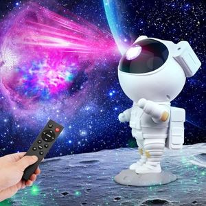Star Projector, Astronaut Projector Galaxy, Children's Night Light with Nebula, 8 Modes, Remote Control and 360° Rotation Lamp Projector Galaxy Ceiling Bedroom, Gifts for Children and Adults