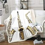 Feelyou Saxophone Print Fleece Sher