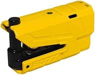 ABUS Brake disc Lock Granit Detecto XPlus 8077 II SRA - Motorcycle Lock with Alarm - ABUS Security Level 18 - Yellow