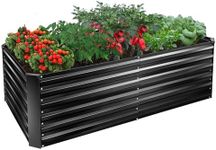 EDOSTORY Metal Raised Bed Garden Be