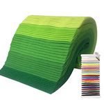 JSJSYO 40pcs Soft Felt Fabric Sheets, 20x30cm Craft Felt, 5 Colours Felt for DIY Craft Felt Sheet for Art and Craft St. Patrick, Easter Decorations (Green)