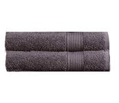 Olivia Rocco Egyptian Cotton Towels Home Bathroom Towel Set Bale Fade Resistant 500gsm Home Collection Bales Bath Sets, 2 Bath Towels Charcoal