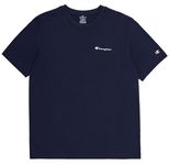 Champion Men's Polo Shirt, Comfortable Athletic Shirt, Best Polo T-shirt for Men, Small-script French Navy., Medium