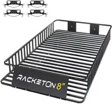 Racketon 74” x 49” x 8” Large SUV Roof Rack Cargo Basket