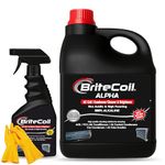 BriteCoil ALPHA AC Coil Cleaner with 500ml Spray Bottle & Safety Hand Gloves Condenser Cleaner & Brightener Concentrated Chemical High Foaming Non Acidic 25% EXTRA 1KG + 250Gms