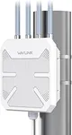 WAVLINK Outdoor WiFi Extender AX1800 High Power Outdoor Weatherproof WiFi Range Extender, Long Range Outdoor WiFi Access Point with 8dBi Detachable Antenna, Passive/Active POE, Dual Band 2.4GHz+5GHz