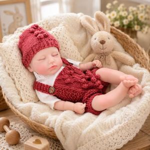 Cloveray 16 Inch Full Silicone Baby Doll, Silicone Baby, Weighted 5.6 lb