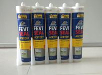 Pidilite Dr. Fixit FEVISEAL ACETOXY Silicone Sealant (Clear Pack Of 5 Of 280 ML) Acetic Cure Silicone Sealant Crack Filler (1.5 kg)