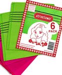 Made in Korean Asian Exfoliating Bath Washcloths Mitt 6 Pcs (17.5 x 14cm) Scrub for Body washcloth Glove Premium Viscose Rayon Onsen Towel