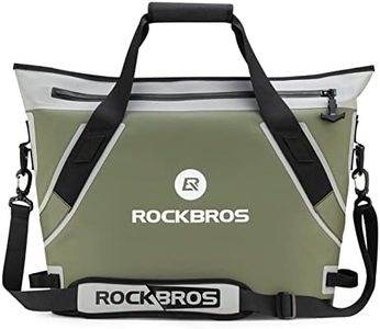ROCKBROS Soft Cooler Insulated Leak Proof Cooler Bag Portable 36 Can Large Soft Sided Coolers Waterproof Insulated Pack Cooler for Travel, Beach, Camping, Picnic, Lunch, Fishing, Floating, Party, Work