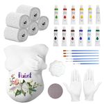 KBIBCK Pregnancy Belly Casting Kit, DIY Set for Belly Plaster Cast with Plaster Cloth Rolls, Paint, Brushes, 3D Model, Pregnancy Memories, Keepsakes and Gifts for Expectant Mothers