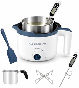 KQU Electric Double Boiler Wax Melting Pot for Candle Making with Spout