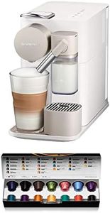 De'Longhi 0132193272 Lattissima One EN500.W Single Serve Coffee Machine, 18/10 Steel, 1400 W, 1 Liter, Silky White