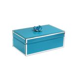 American Atelier Trinket Box, Blue, 8.25 x 5.1 x 3.15 cm