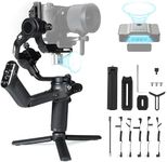 Feiyutech SCORP-C Combo Camera Stabilizer with Magnetic AI Tracker, 3-Axis Gimbal Stabilizer for Mirrorless and DSLR Cameras, 5.5lbs Payload, Gimbal for Camera, Stabilizer for Video Recording