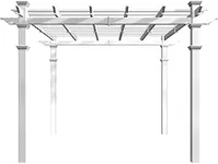 Venetian 10' x 10' Vinyl Pergola