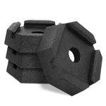 SnapPad Mini Permanently Attached RV Jack Pad for 5.5 inch Square BAL Stabilizer Feet on Travel Trailers (Square 5 4-Pack)