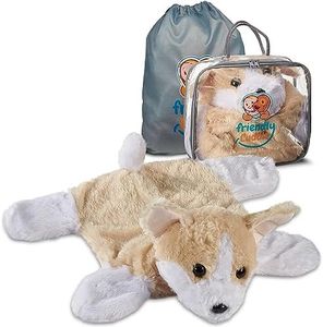 FRIENDLY CUDDLE Weighted Lap Blanket for Kids & Adults – Rosie Weighted Blanket – ASD, Sensory Processing Weighted Stuffed Animals Dog Toy – Microwavable Weighted Lap Pad for Kids, 5 Lbs