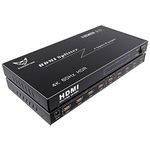 DiamondTiger HDMI Splitter 1 in 8 Out - Ultra HD 4K HDMI Splitter for TV, Classroom,Exhibition. Support 4K@60Hz 8 Way Outputs, Extra Long Distance, HDMI 2.0, HDCP 2.0, EDID, 3D Audio Video Sync…