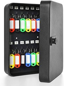 Gonioa 28 Key Cabinet Steel Security Lock Box with Combination Lock, Locking Key Organizer, Key Management Key Storage Lock Box with Code, Comes with Key Hooks & Tags Key Lab