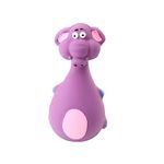 Foodie Puppies Natural Latex Rubber Squeaky Chew Toy - (Purple Elephant, 14cm), Suitable for Puppy, X-Small to Small Dogs | Durable, Animal Design, Fetch & Chew Toy