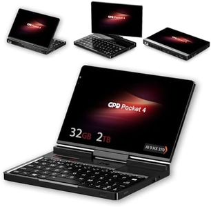 Pocket 4 Mini Laptop 8.8" 2.5K 144Hz Touchscreen with AMD Ryzen AI 9 HX 370(32GB LPDDR5X | 2TB SSD) Wi-Fi 6E, Bluetooth 5.3, Modular AI Handheld PC, for Gamers/Developers/Professionals/Travelers