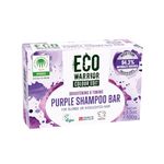 Eco Warrior Purple Shampoo Bar – Vegan, Cruelty Free, No SLS or Parabens, Brightening & Toning Purple Shampoo for Blonde Hair, With Squalane & Shea Butter, Natural Shampoo Soap Bar, 100g