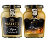 Mustard Bundle with Maille Original Dijon Mustard 215g With Maille Honey Mustard 230g (2 Pack)
