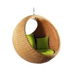 IRA WITH WORD DWELL IN COMFORT Brand IN COMFORT Rattan Modern Swing Chair