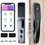 Golens Smart Door Lock with 7-Way Unlocking | Fingerprint | Pincode | RFID Card | Mobile App | Mechanical Key | OTP Access | Automatic Lock Keyless Entry Digital Lock