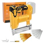 Cordless Nail Gun Compatible with DEWALT 20V Battery, 2 in 1 Electric Stapler Nailer with 500 Nails and 500 Staples, Dual Protection (Without Battery)