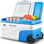 BODEGACOOLER 12 Volt Car Refrigerator, 25L Car Fridge Portable Freezer (-4℉-68℉), Electric Cooler for Vehicles Truck RV Camping Travel Home Use -12/24V DC & 100V-240V AC, APP Control