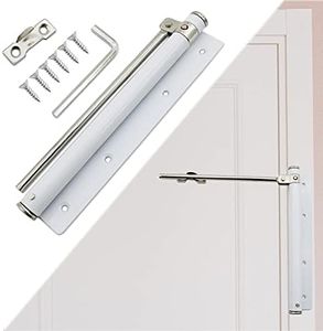 Screen Door Closer, TTZEZE Heavy Duty Automatic Door Closer, Safety Spring Door Closer for Storm Door, Steel Door Closer with Adjustable Closing Speed, Smooth and Quiet Door Closer for Hinge Door
