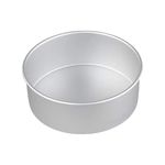 Firmer Cake Mould | Aluminium Pan| Round Shape Cake Baking Set for Microwave Oven | Baking Tray | Cake Tin | Silver