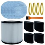 Baifeier 14 PCS Replacement Filter compatible with shop vac filter 90304, 9010700, 90585 Foam Sleeve for Shop Vac Wet Dry Vacuums 5 Gallon Up 90304 90350 90333, Replace Part # 90304 90585