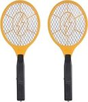 GameXcel 2 Pack Bug Zapper Electric Fly Swatter Zap Mosquito - Indoor Outdoor Zapping Racket for Pest Control - Safe to Touch with 3-Layer Safety Mesh