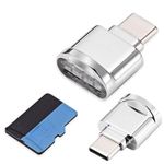 CY 2pcs USB Type C USB-C to Micro SD SDXC TF Card Reader Adapter for Mac book & Cell Phone