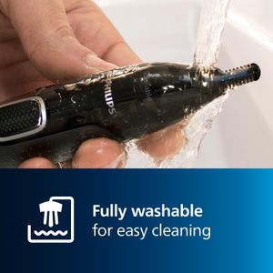 Philips 5000 Nose, Ear & Eyebrow Trimmer – Battery Operated, Black