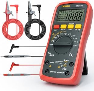 Megohmmeter Insulation Tester Capable of Measuring Resistance up to 50,000 ohms,100V/250V/500V/1000V/2500V,Auto-Ranging True RMS