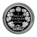 2011 $1 100th Anniversary of The Striking of Canada's 1911 Silver Dollar Proof Silver Coin