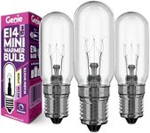 [Replacement] 15W E14 Small Tubular Incandescent Glass Light Bulb 230V (Pack of 3) for Australian Scentsy Mini Warmers | 2700K Warm White | Dimmable | Pygmy/Small Edison Screw (SES) Base