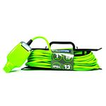 STATUS 1 Socket Extension Lead | 15m Green Waterproof Extension Cable | 13 amp Weatherproof Extension Socket | 1W15M13AIP54HFS6